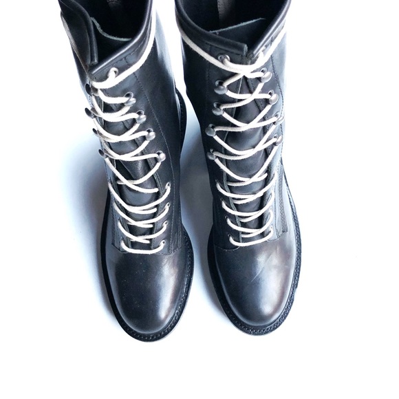 NWOB Free People x Gee Wawa Steel Lace-Up Boot - Picture 7 of 9